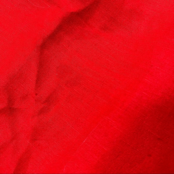 Vintage Red Linen Skirt & Blazer Suit - Picture 10 of 16